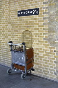 Harry Potter Platform nine and three quarters with trolley